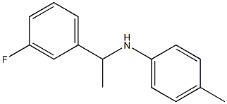 N-[1-(3-fluorophenyl)ethyl]-4-methylaniline Structure