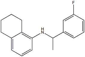 N-[1-(3-fluorophenyl)ethyl]-5,6,7,8-tetrahydronaphthalen-1-amine 结构式