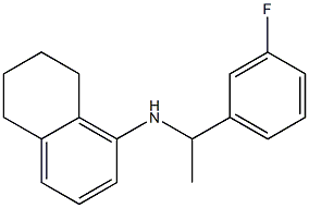 N-[1-(3-fluorophenyl)ethyl]-5,6,7,8-tetrahydronaphthalen-1-amine 化学構造式