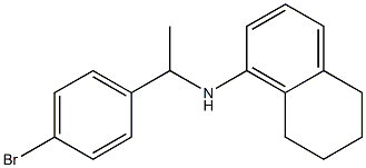 N-[1-(4-bromophenyl)ethyl]-5,6,7,8-tetrahydronaphthalen-1-amine,,结构式