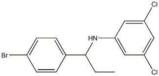 N-[1-(4-bromophenyl)propyl]-3,5-dichloroaniline Structure