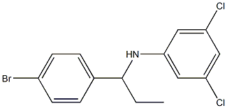 N-[1-(4-bromophenyl)propyl]-3,5-dichloroaniline