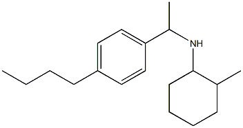 N-[1-(4-butylphenyl)ethyl]-2-methylcyclohexan-1-amine 结构式