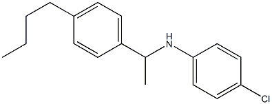 N-[1-(4-butylphenyl)ethyl]-4-chloroaniline Structure