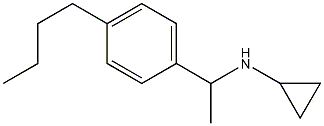 N-[1-(4-butylphenyl)ethyl]cyclopropanamine Structure