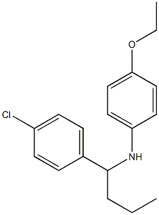 N-[1-(4-chlorophenyl)butyl]-4-ethoxyaniline Structure