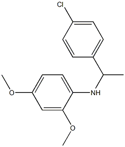 N-[1-(4-chlorophenyl)ethyl]-2,4-dimethoxyaniline 化学構造式