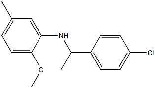 N-[1-(4-chlorophenyl)ethyl]-2-methoxy-5-methylaniline Structure