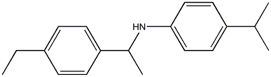 N-[1-(4-ethylphenyl)ethyl]-4-(propan-2-yl)aniline Struktur