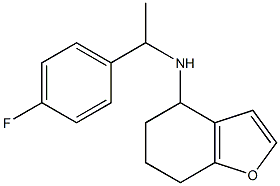 N-[1-(4-fluorophenyl)ethyl]-4,5,6,7-tetrahydro-1-benzofuran-4-amine,,结构式