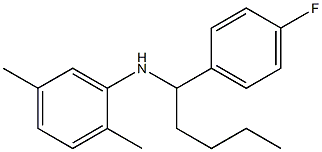 N-[1-(4-fluorophenyl)pentyl]-2,5-dimethylaniline Structure