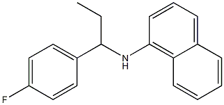 N-[1-(4-fluorophenyl)propyl]naphthalen-1-amine Structure