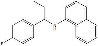 N-[1-(4-fluorophenyl)propyl]naphthalen-1-amine Struktur