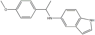 N-[1-(4-methoxyphenyl)ethyl]-1H-indol-5-amine 结构式