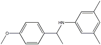 N-[1-(4-methoxyphenyl)ethyl]-3,5-dimethylaniline 化学構造式