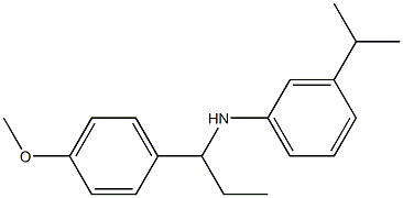 N-[1-(4-methoxyphenyl)propyl]-3-(propan-2-yl)aniline 结构式