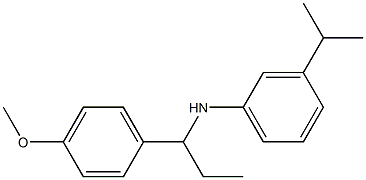  N-[1-(4-methoxyphenyl)propyl]-3-(propan-2-yl)aniline