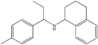 N-[1-(4-methylphenyl)propyl]-1,2,3,4-tetrahydronaphthalen-1-amine 结构式