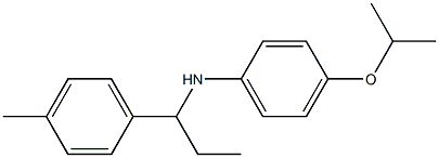 N-[1-(4-methylphenyl)propyl]-4-(propan-2-yloxy)aniline 结构式