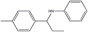 N-(α-エチル-4-メチルベンジル)アニリン 化学構造式