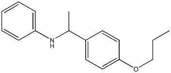 N-[1-(4-propoxyphenyl)ethyl]aniline Structure