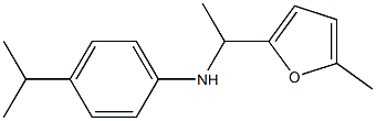 N-[1-(5-methylfuran-2-yl)ethyl]-4-(propan-2-yl)aniline Struktur