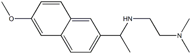 N'-[1-(6-methoxy-2-naphthyl)ethyl]-N,N-dimethylethane-1,2-diamine Structure