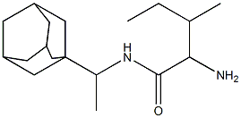 N-[1-(adamantan-1-yl)ethyl]-2-amino-3-methylpentanamide 化学構造式