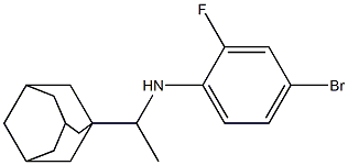 N-[1-(adamantan-1-yl)ethyl]-4-bromo-2-fluoroaniline Structure