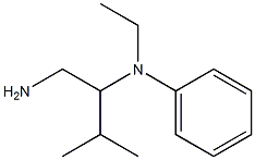 N-[1-(aminomethyl)-2-methylpropyl]-N-ethyl-N-phenylamine Struktur