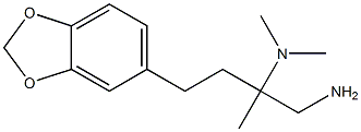 N-[1-(aminomethyl)-3-(1,3-benzodioxol-5-yl)-1-methylpropyl]-N,N-dimethylamine Struktur