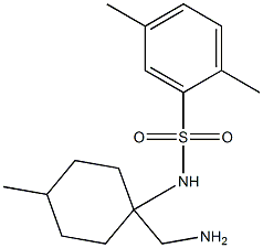 N-[1-(aminomethyl)-4-methylcyclohexyl]-2,5-dimethylbenzene-1-sulfonamide 结构式