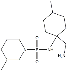 N-[1-(aminomethyl)-4-methylcyclohexyl]-3-methylpiperidine-1-sulfonamide Structure