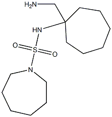 N-[1-(aminomethyl)cycloheptyl]azepane-1-sulfonamide 结构式