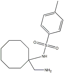 N-[1-(aminomethyl)cyclooctyl]-4-methylbenzene-1-sulfonamide,,结构式