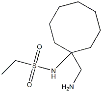 N-[1-(aminomethyl)cyclooctyl]ethane-1-sulfonamide,,结构式