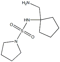 N-[1-(aminomethyl)cyclopentyl]pyrrolidine-1-sulfonamide 结构式