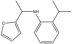 N-[1-(furan-2-yl)ethyl]-2-(propan-2-yl)aniline Structure