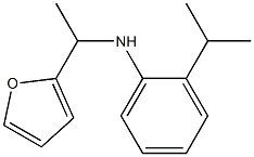 N-[1-(furan-2-yl)ethyl]-2-(propan-2-yl)aniline,,结构式