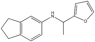 N-[1-(furan-2-yl)ethyl]-2,3-dihydro-1H-inden-5-amine 化学構造式