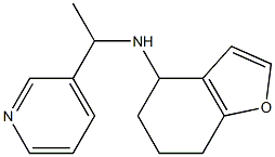 N-[1-(pyridin-3-yl)ethyl]-4,5,6,7-tetrahydro-1-benzofuran-4-amine 化学構造式