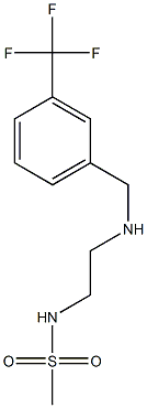 N-[2-({[3-(trifluoromethyl)phenyl]methyl}amino)ethyl]methanesulfonamide 结构式