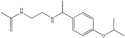 N-[2-({1-[4-(propan-2-yloxy)phenyl]ethyl}amino)ethyl]acetamide Structure