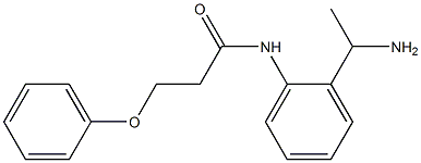 N-[2-(1-aminoethyl)phenyl]-3-phenoxypropanamide 化学構造式