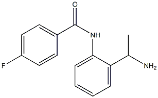 N-[2-(1-aminoethyl)phenyl]-4-fluorobenzamide Struktur