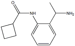 N-[2-(1-aminoethyl)phenyl]cyclobutanecarboxamide Struktur