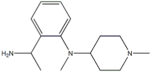 N-[2-(1-aminoethyl)phenyl]-N,1-dimethylpiperidin-4-amine Struktur