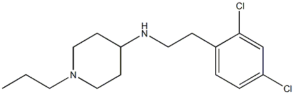 N-[2-(2,4-dichlorophenyl)ethyl]-1-propylpiperidin-4-amine 结构式