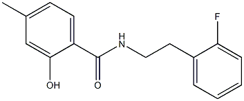 N-[2-(2-fluorophenyl)ethyl]-2-hydroxy-4-methylbenzamide|