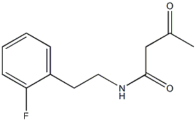 N-[2-(2-fluorophenyl)ethyl]-3-oxobutanamide Structure